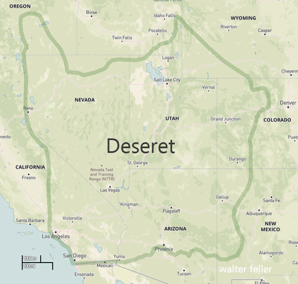 Map of Deseret
