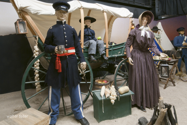 Mormon display lifesize at Ft. Irwin Museum